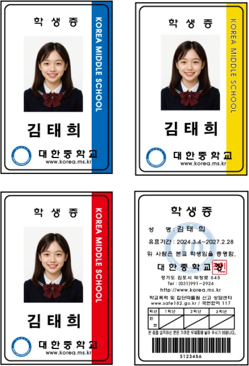 학생증 샘플1